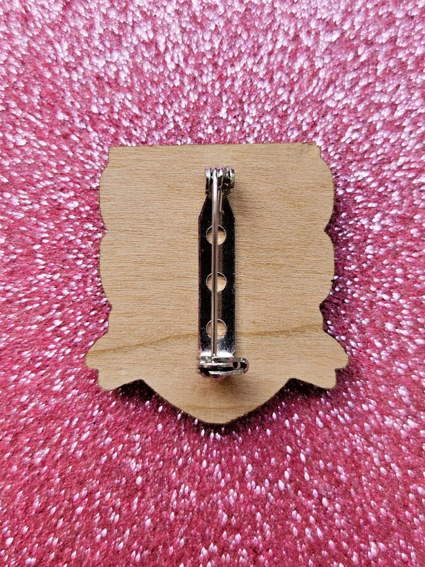 Pencil Wooden Badge