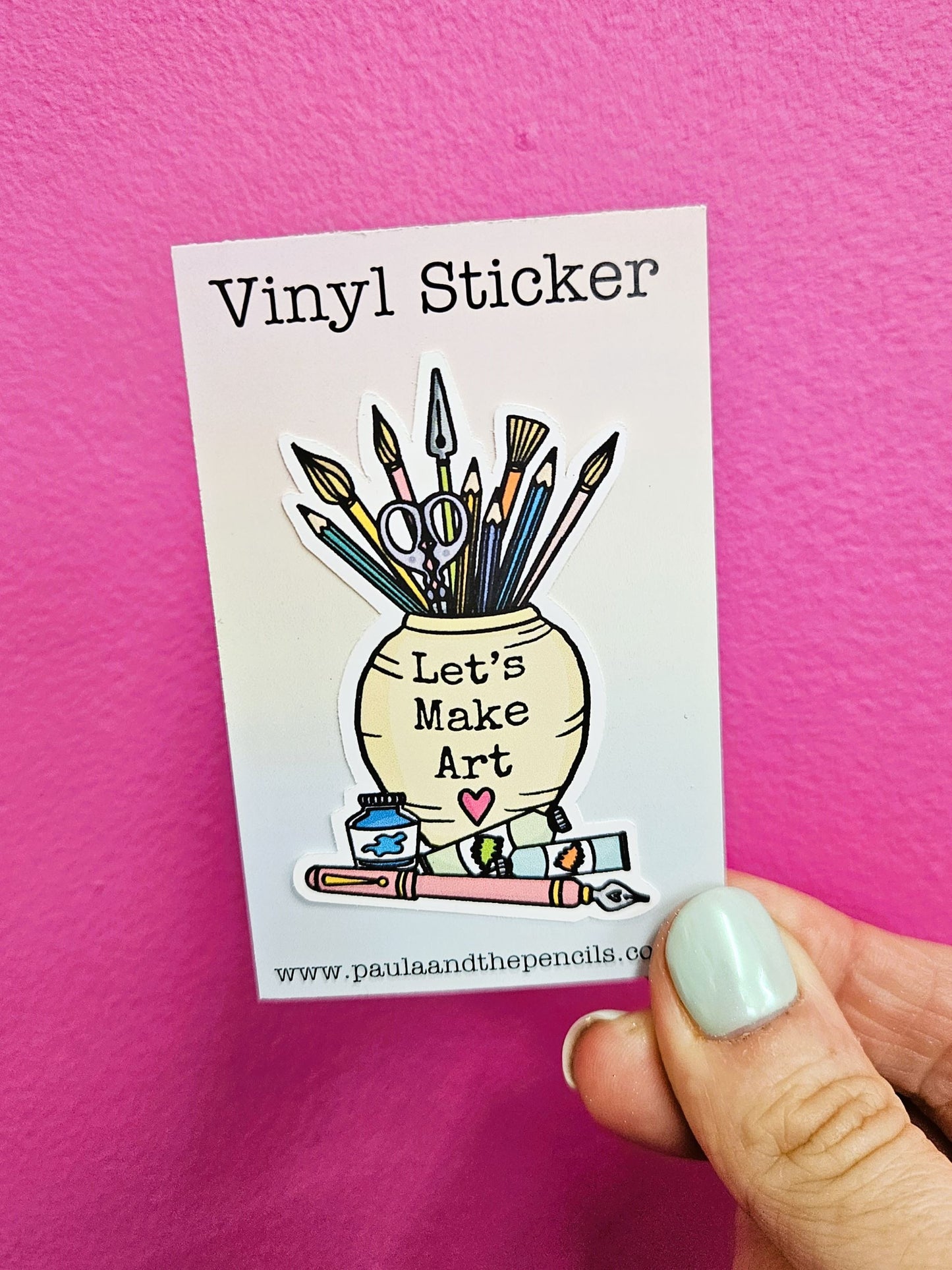 Let's Make Art Sticker