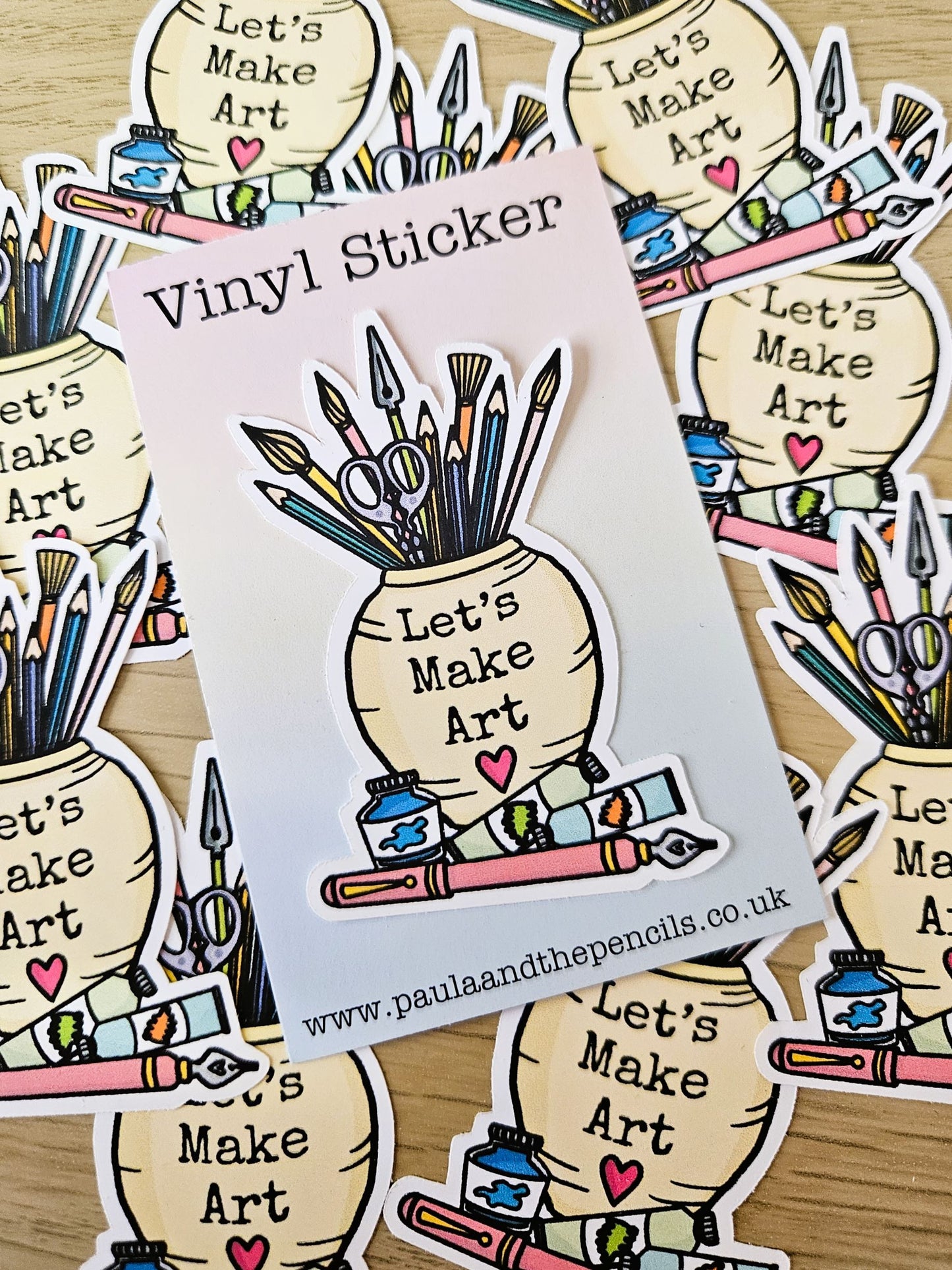 Let's Make Art Sticker