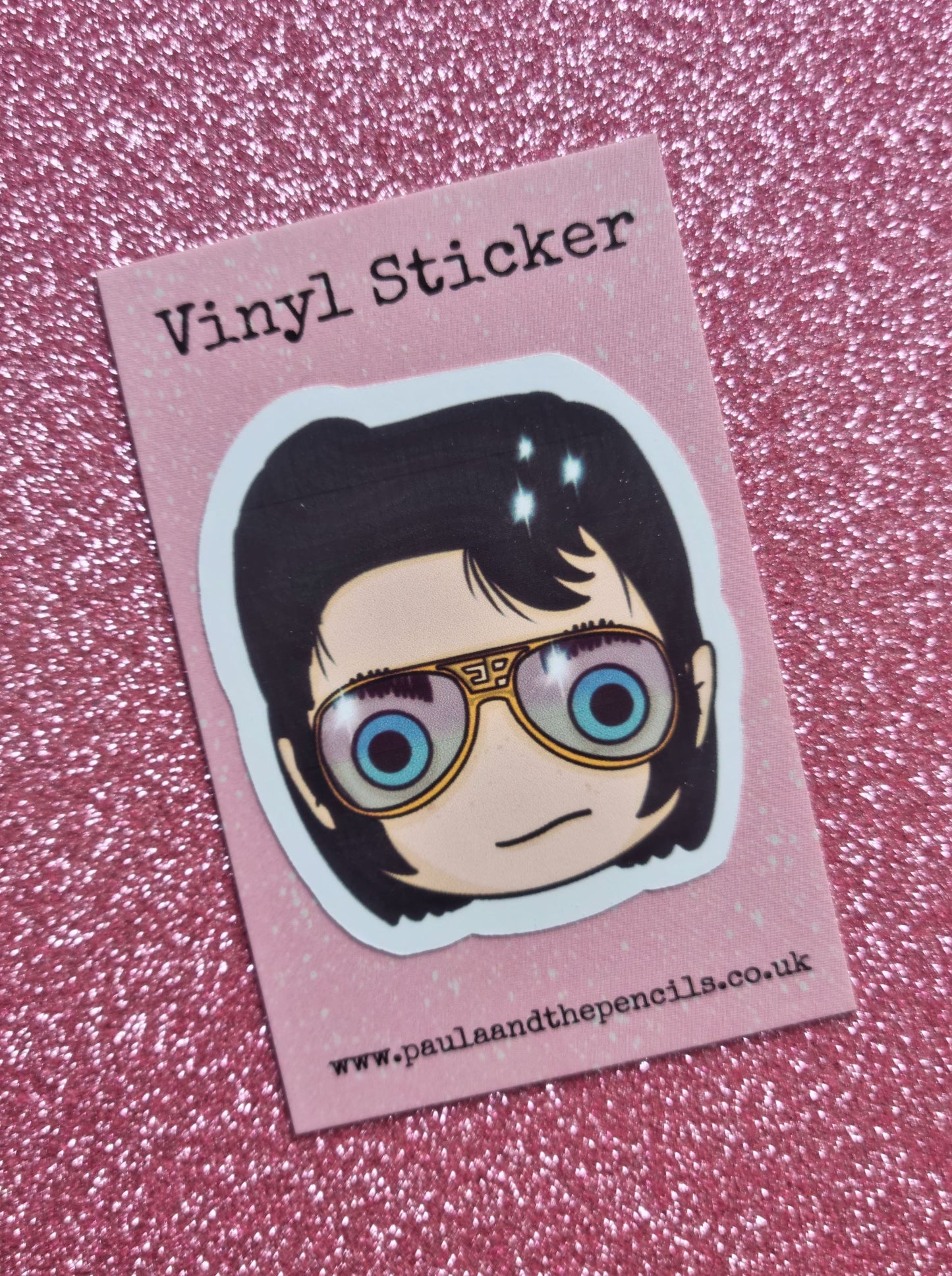 Elvis Presley Face Sticker