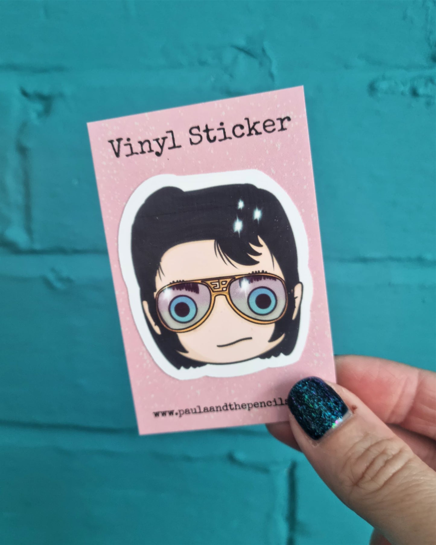 Elvis Presley Face Sticker