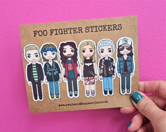 Foo Fighter Sticker Set