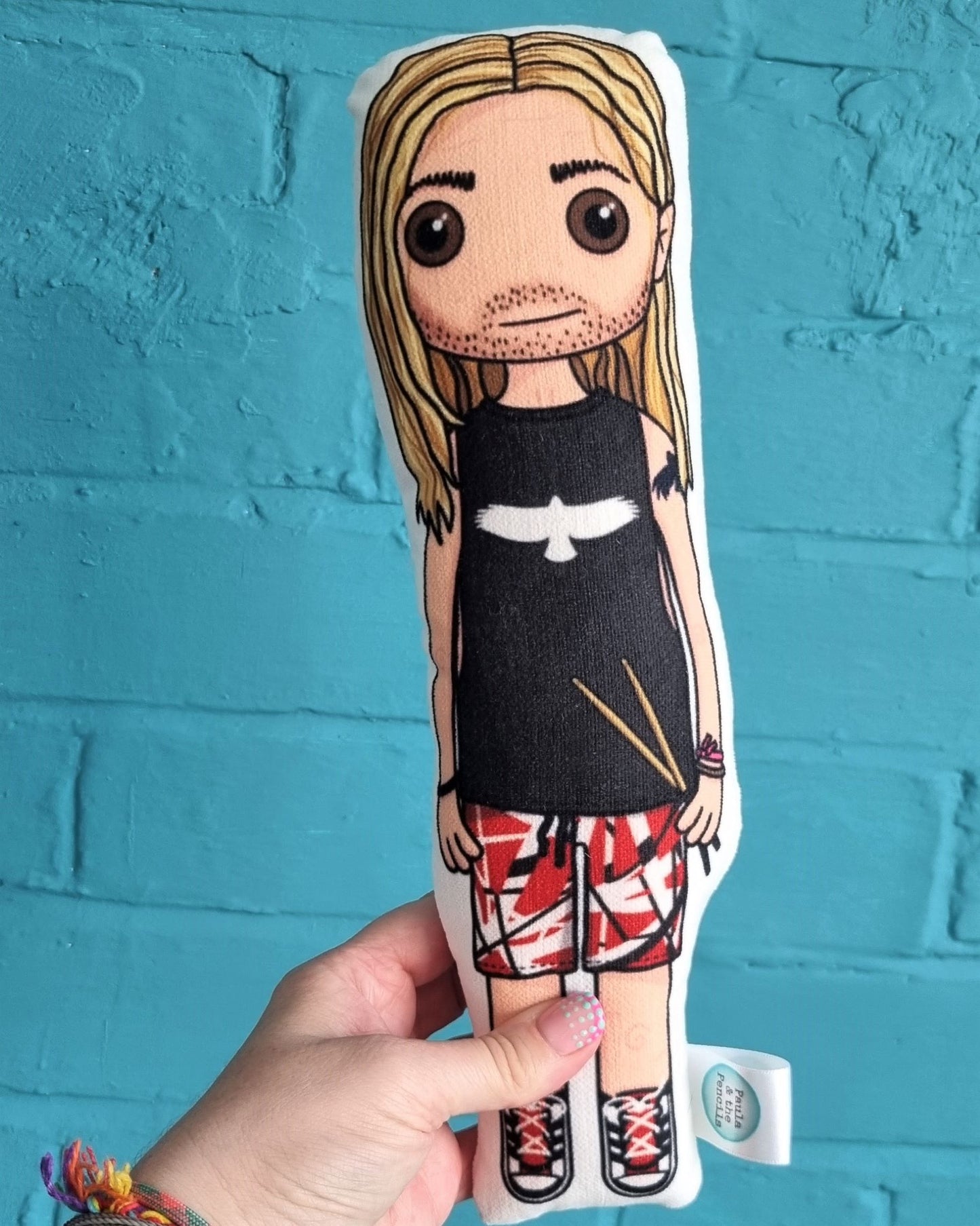 Foo Fighters Inspired Fabric Dolls