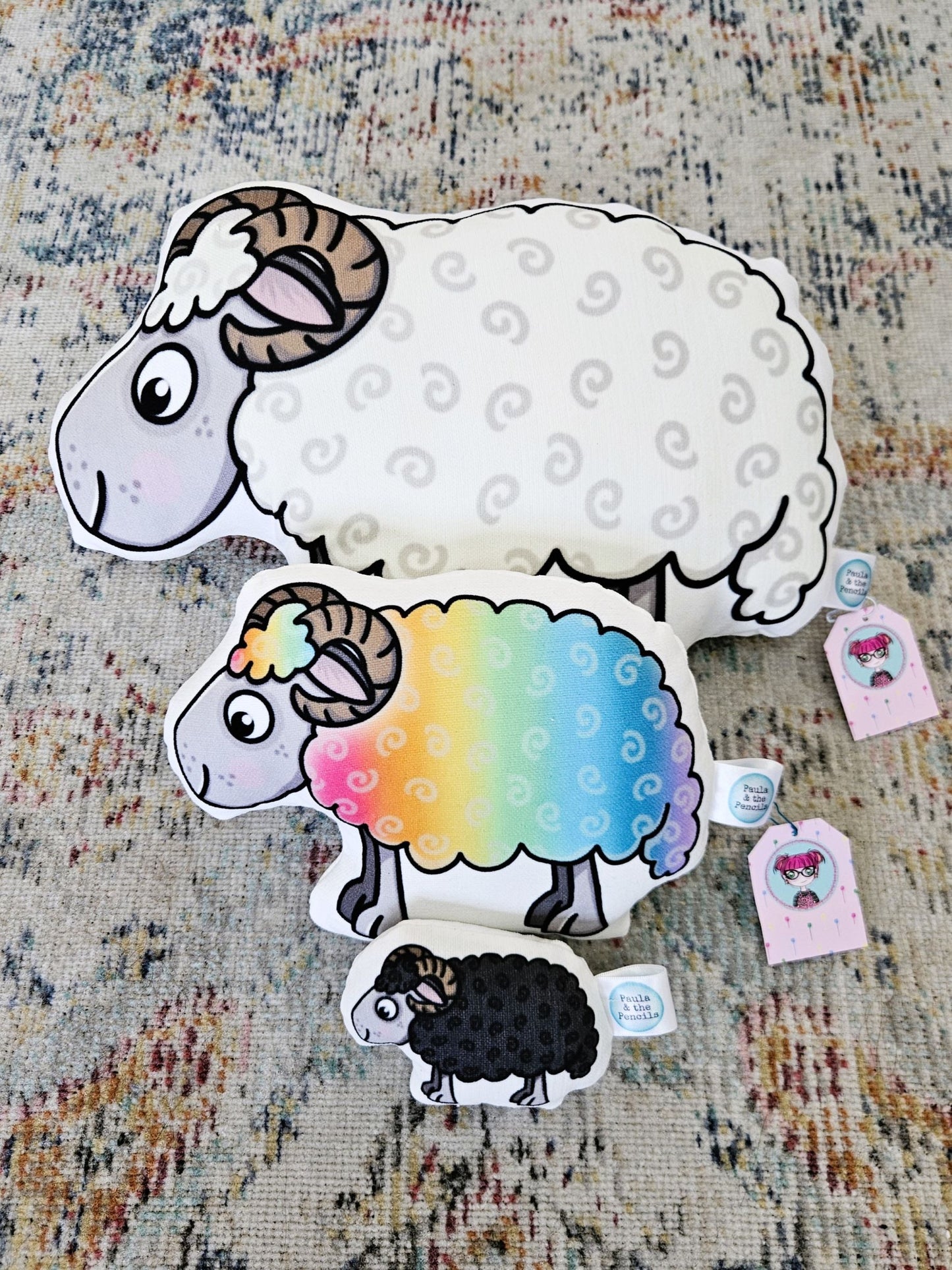 Rainbow Sheep Doll