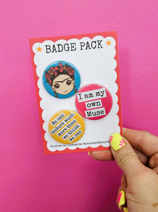 Frida Kahlo Badge Pack