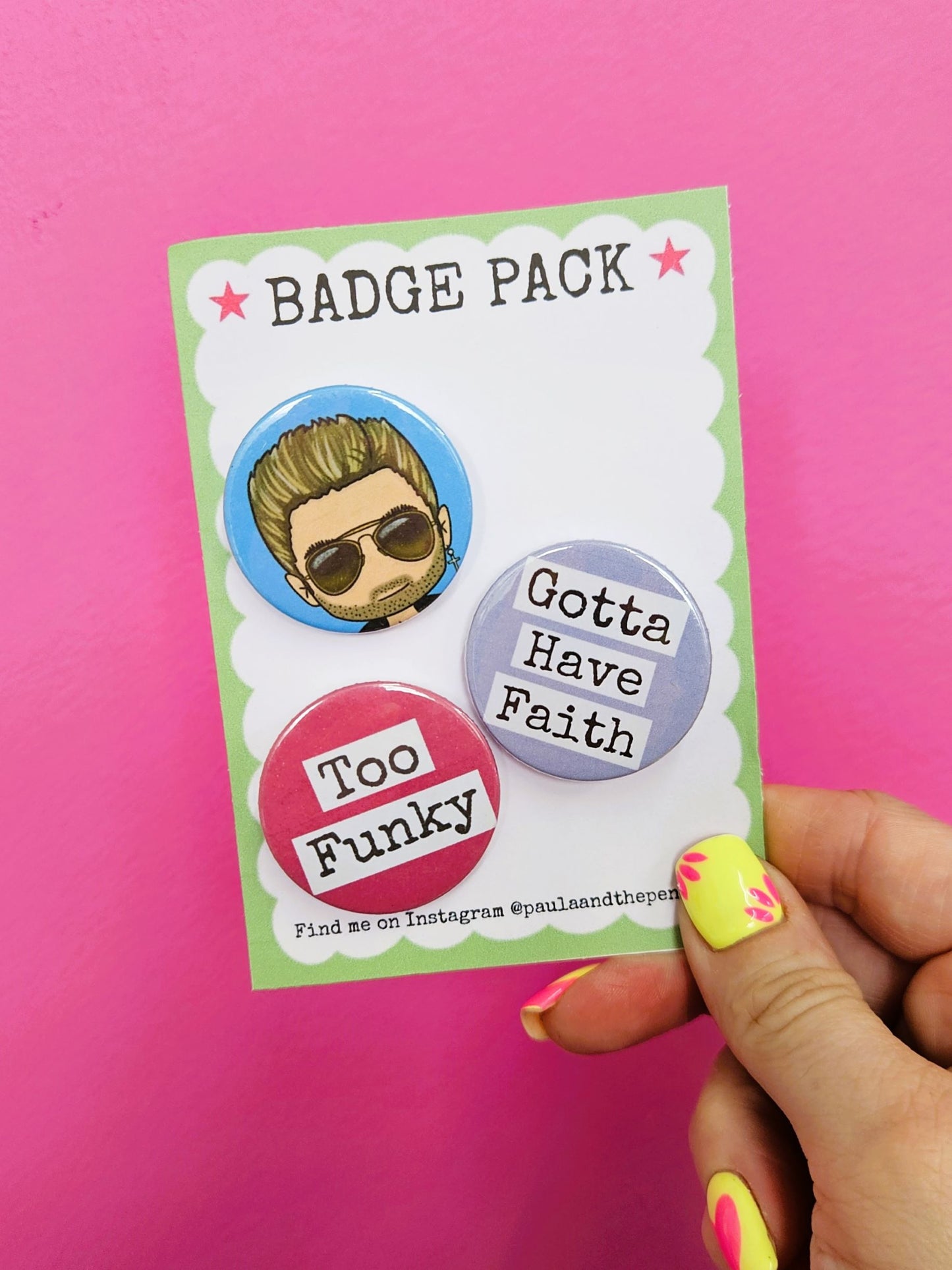 George Michael Badge Pack