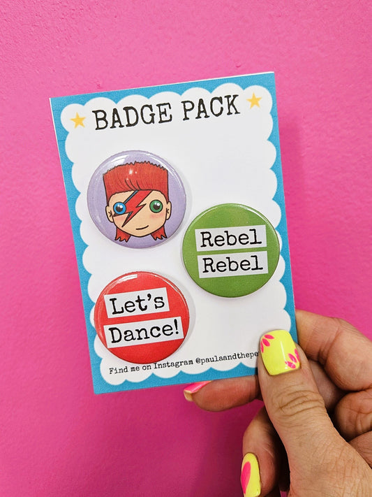 David Bowie Badge Pack