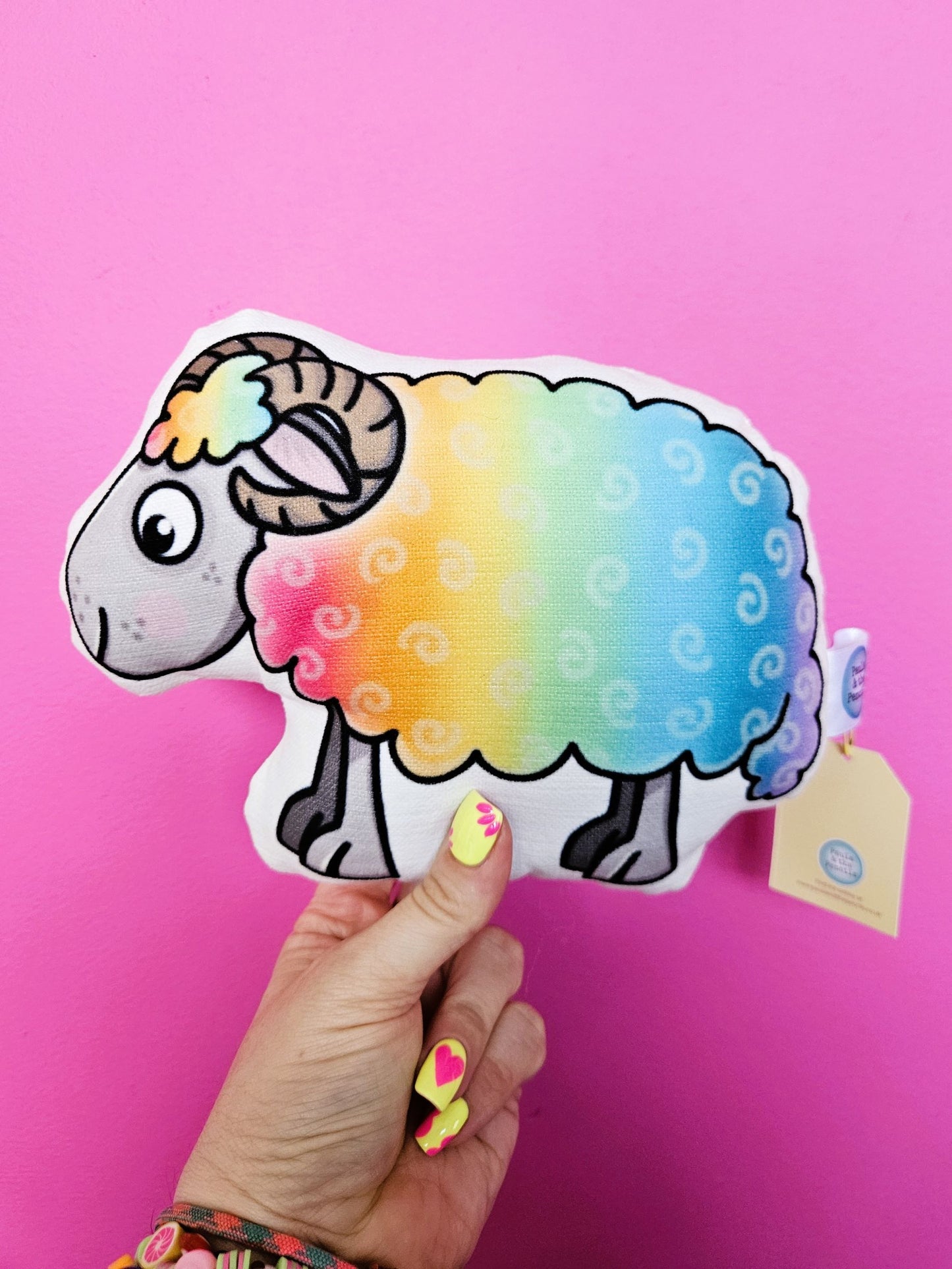 Rainbow Sheep Doll