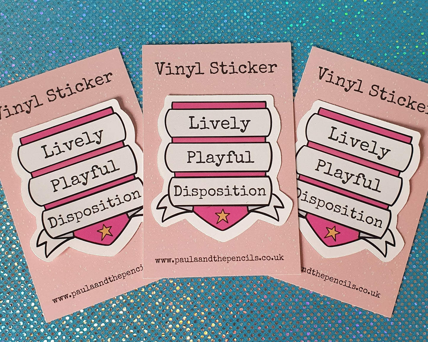 Lively Playful Disposition Sticker
