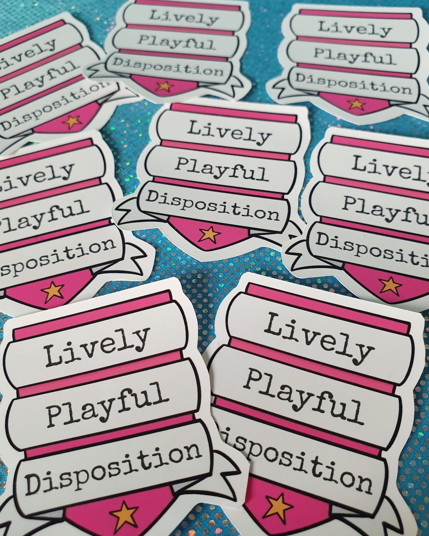 Lively Playful Disposition Sticker