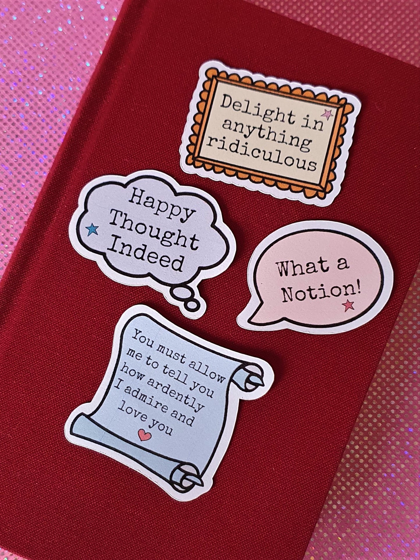 Jane Austen Quotes Stickers