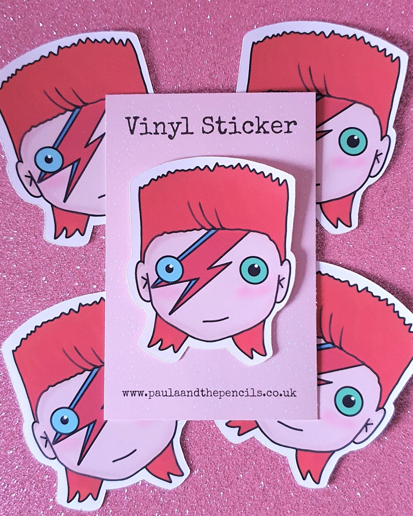 Bowie Face Sticker