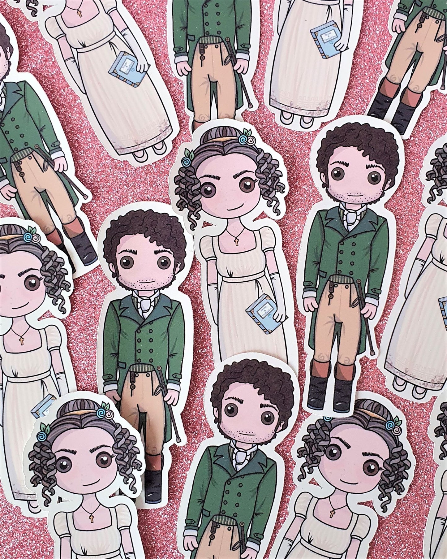 Mr Darcy & Elizabeth Bennet Stickers