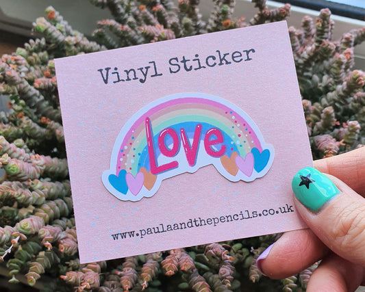 Rainbow Love Sticker