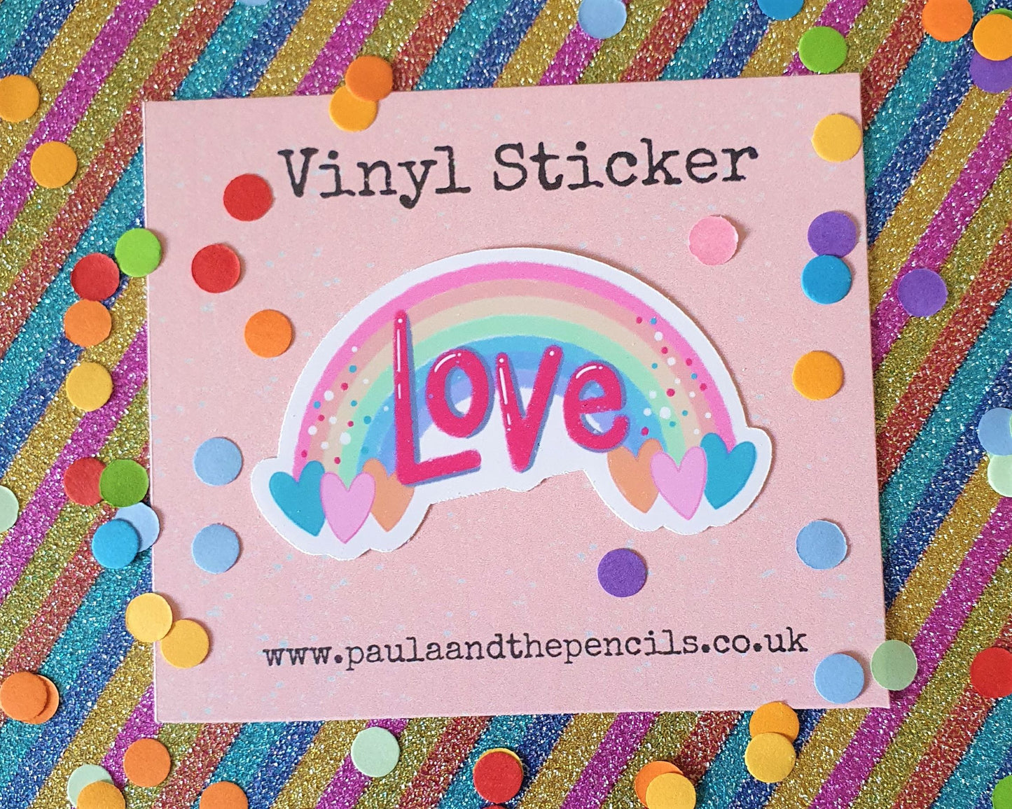 Rainbow Love Sticker